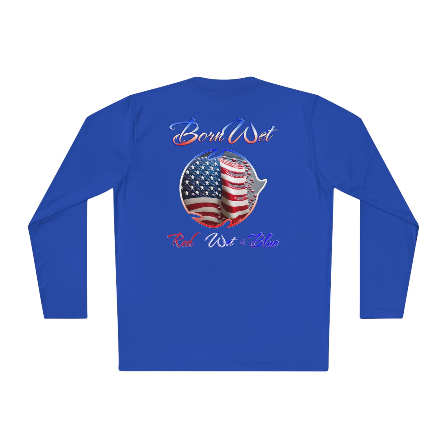 Red Wet & Blue - Born Wet - Unisex Lightweight Long Sleeve Tee