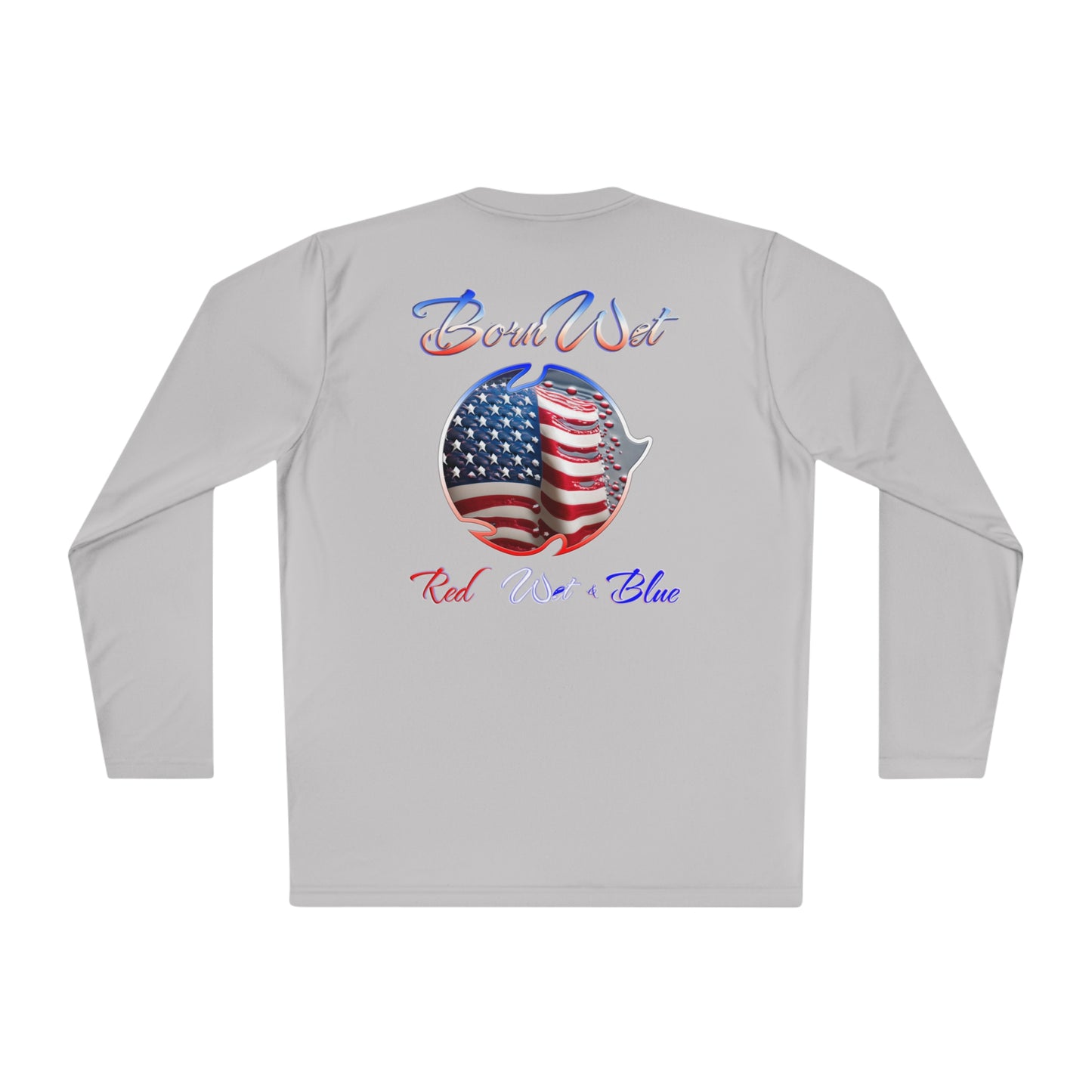 Red Wet & Blue - Born Wet - Unisex Lightweight Long Sleeve Tee