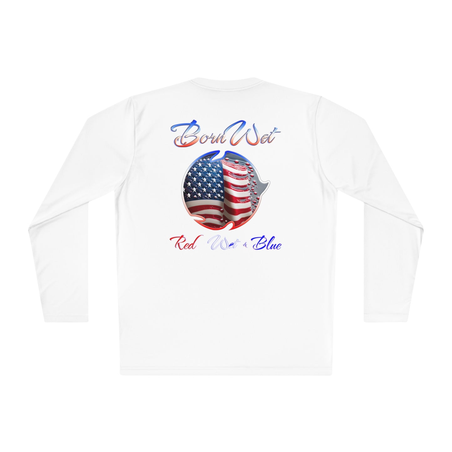 Red Wet & Blue - Born Wet - Unisex Lightweight Long Sleeve Tee