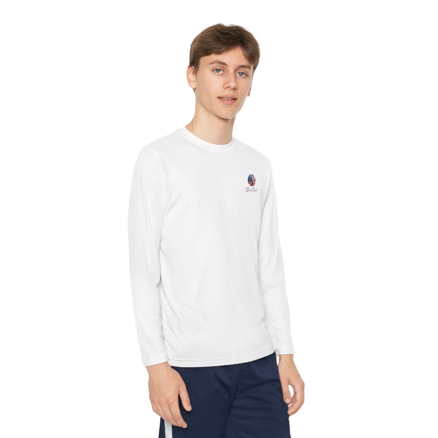 Red Wet & Blue - Born Wet - Youth Long Sleeve Competitor Tee