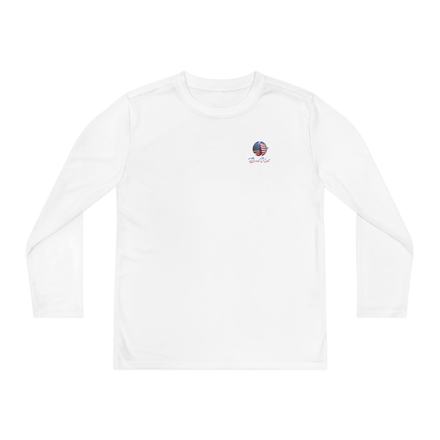 Red Wet & Blue - Born Wet - Youth Long Sleeve Competitor Tee