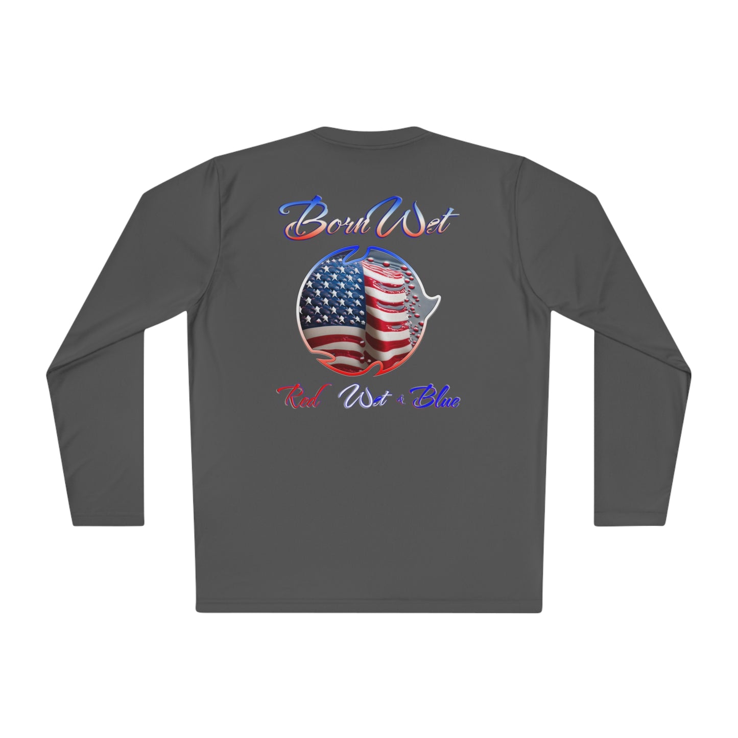 Red Wet & Blue - Born Wet - Unisex Lightweight Long Sleeve Tee