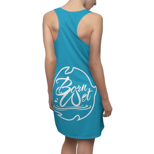 Women's Cut & Sew Racerback Shake Your Money Maker Dress/Swimsuit Cover-UP (AOP)