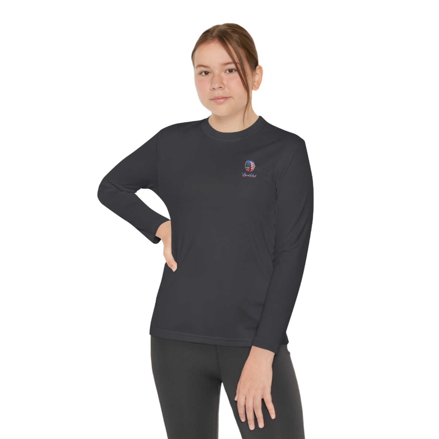 Red Wet & Blue - Born Wet - Youth Long Sleeve Competitor Tee